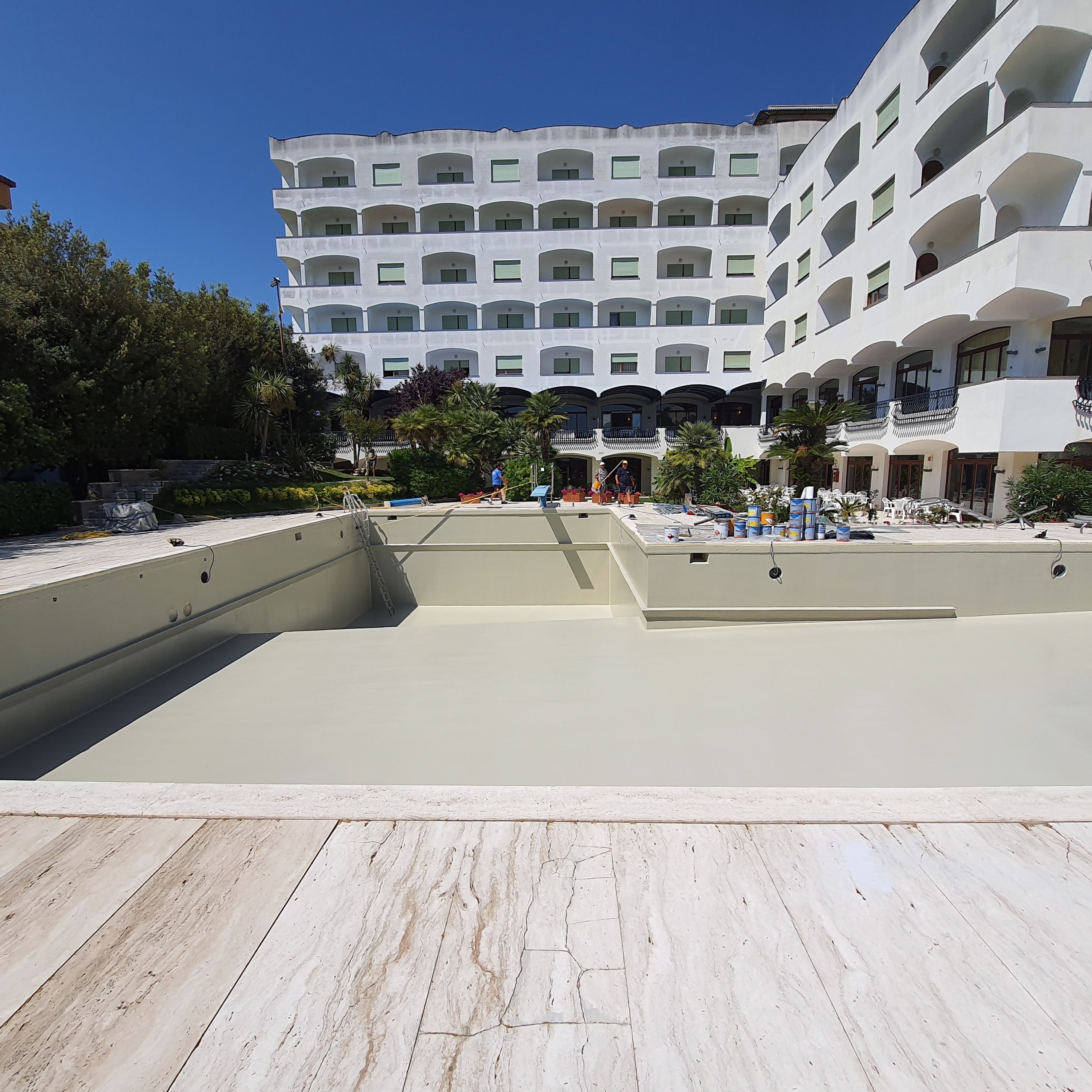 Pool waterproofing - After